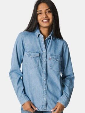 Levi’s Western Pearl Snap XS